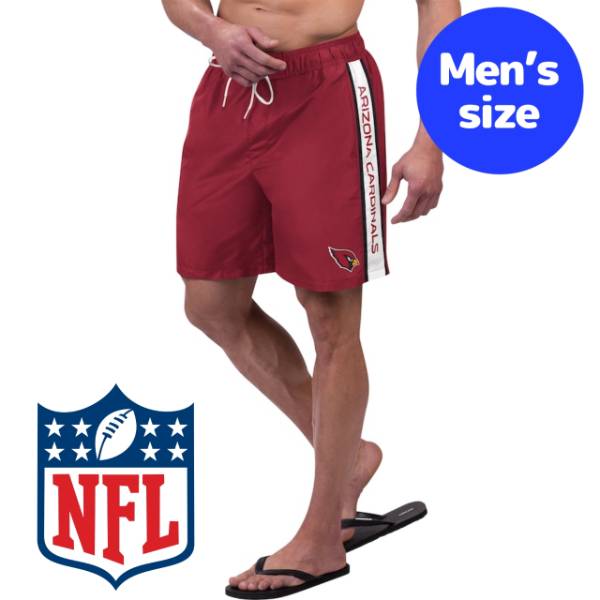 【送料無料】 NFL公式 アメフト メンズ スイムウェア 海水パンツ 海パン スイムトランクス 海水浴 ビーチ プール アリゾナ・カージナルス Arizona Cardinals Streamline Volley Swim Shorts
