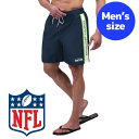 【送料無料】 NFL公式 アメフト メンズ スイムウェア 海水パンツ 海パン スイムトランクス 海水浴 ビーチ プール シアトル・シーホークス Seattle Seahawks Streamline Volley Swim Shorts(4)