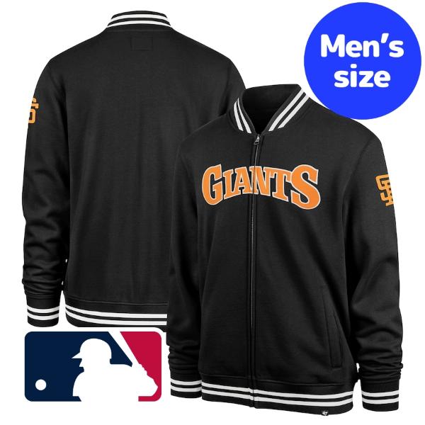 【送料無料 割引クーポン】 MLBオフィシャル メンズ トラックジャケット ジャージ Black サンフランシスコ ジャイアンツ San Francisco Giants 47 Wax Pack Pro Camden Track Jacket