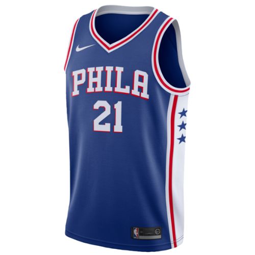 【送料無料+最大6％割引クーポン】nike ナイキ 【メンズサイズ】 NBA Swingman Jersey （Philadelphia 76ers/Joel Embiid/Blue） スウィングマンジャージ ユニフォーム ジョエル・エンビード