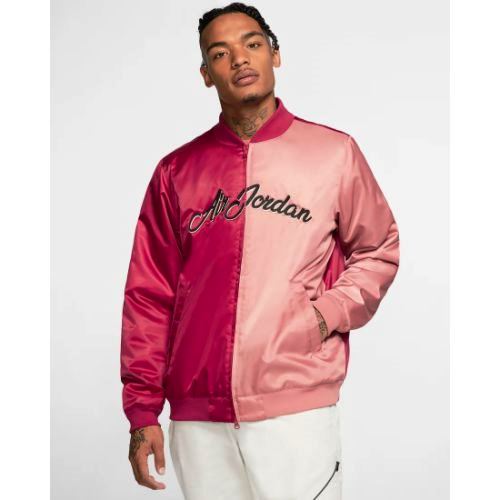 乐天商城 - 【送料無料】 nike ナイキ ジョーダン 【メンズサイズ】 Jordan Remastered Jacket（Noble Red/Canyon Pink/Black） アウター ジャケット ジャンパー ストリート