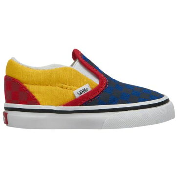 【送料無料+P5倍】【海外限定】 Vans ヴァンズ バンズ 【ベビー・キッズ（10.5-16.0cm）】 Vans Classic Slip On OTW Rally （Navy/Red/Yellow） スニーカー 子供靴 出産祝い