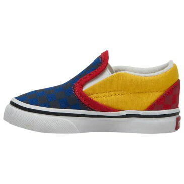 【送料無料+P5倍】【海外限定】 Vans ヴァンズ バンズ 【ベビー・キッズ（10.5-16.0cm）】 Vans Classic Slip On OTW Rally （Navy/Red/Yellow） スニーカー 子供靴 出産祝い