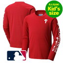 【送料無料】【大人もOK★キッズサイズ】 MLBオフィシャル コロンビア Columbia キッズ用長袖Tシャツ 子供用ロンT 長袖トップス フィラデルフィア・...