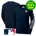 【送料無料】【大人もOK★キッズサイズ】 MLBオフィシャル コロンビア Columbia キッズ用長袖Tシャツ 子供用ロンT 長袖トップス ヒューストン・アス...