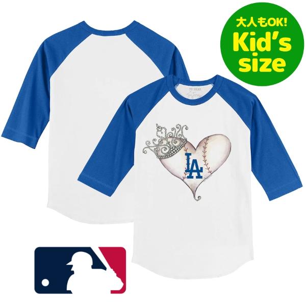 y+N[|zylOKLbYTCYz MLBItBV LbYpTVc qpgbvX Jĕ R{RL T[XEhW[X Los Angeles Dodgers Tiny Turnip Raglan T-Shirt