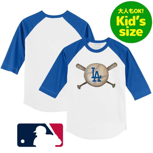 y+N[|zylOKLbYTCYz MLBItBV LbYpTVc qpgbvX Jĕ R{RL T[XEhW[X Los Angeles Dodgers Tiny Turnip Raglan T-Shirt