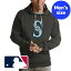 【送料無料+割引クーポン】 MLBオフィシャル メンズ パーカー 長袖トップス フーディー イチロー シアトル・マリナーズ Seattle Mariners Antigua Victory Team Logo Hoodie