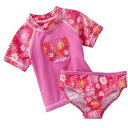 【ニコニコ割引対象】【送料無料】 【訳あり・アウトレット】 オシュコシュ Oshkosh B'gosh 【4歳用】 女の子ピンクフラワーバタフライラッシュガード...