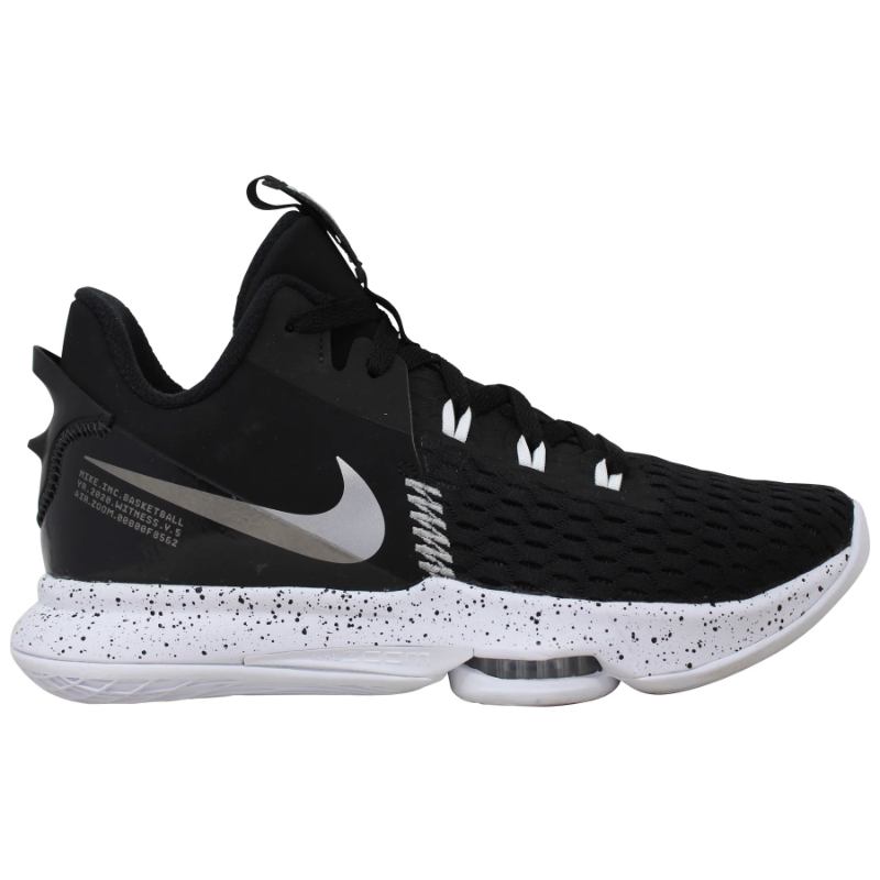 【送料無料+割引クーポン】【メンズ】 ナイキ Nike LeBron Witness 5 (Black/Metallic Silver-White） CQ9380-001 ウィットネス V スニーカー 靴 バッシュ バスケットボールシューズ レブロン・ジェームズ Los Angeles Lakers ロサンゼルス・レイカーズ NBA 2