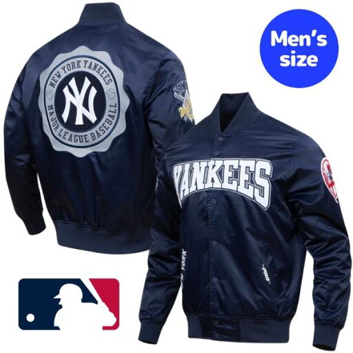 【送料無料】 Pro Standard プロスタンダード MLB公式 メジャーリーグオフィシャル メンズ バーシティジャケット スタジャン アウター ジャンパー ジャッジ ソト ニューヨーク・ヤンキース NEW YORK YANKEES CREST EMBLEM SATIN JACKET 【送料無料】 Pro Standard プロスタンダード MLB公式 メジャーリーグオフィシャル メンズ バーシティジャケット スタジャン アウター ジャンパー ジャッジ ソト ニューヨーク・ヤンキース NEW YORK YANKEES CREST EMBLEM SATIN JACKET