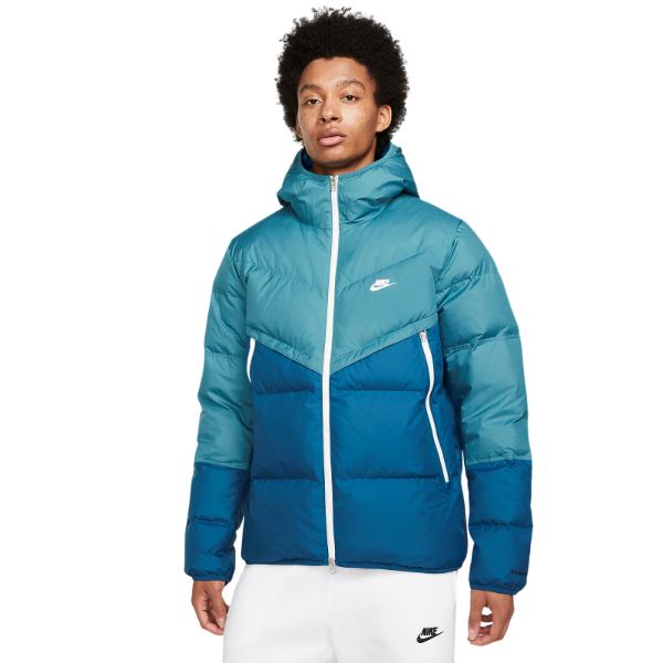 【送料無料+割引クーポン】【メンズ・Men's】 ナイキ Nike Sportswear Storm-FIT Windrunner Hooded Jacket（Rift Blue/Court Blue） ダウンジャケット アウター