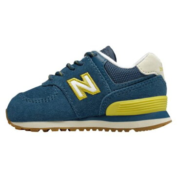 【送料無料◎クーポン対象】【海外限定】 ニューバランス 【ベビー・キッズ（11.0-16.0cm）】 New Balance 574 Classic（Dark Blue/Chartreuse） スニーカー 子供靴 出産祝い