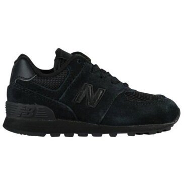 【送料無料◎クーポン対象】【海外限定】 ニューバランス 【ベビー・キッズ（11.0-16.0cm）】 New Balance 574 Classic（Black/Black） スニーカー 子供靴 出産祝い