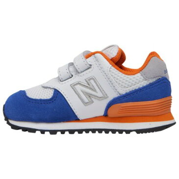 【送料無料◎クーポン対象】【海外限定】 ニューバランス 【ベビー・キッズ（11.0-16.0cm）】 New Balance 574 Classic（White/Team Royal/Varsity Orange） スニーカー 子供靴