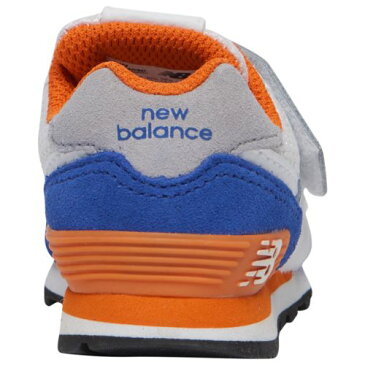 【送料無料◎クーポン対象】【海外限定】 ニューバランス 【ベビー・キッズ（11.0-16.0cm）】 New Balance 574 Classic（White/Team Royal/Varsity Orange） スニーカー 子供靴