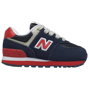 【送料無料◎クーポン対象】【海外限定】 ニューバランス 【ベビー・キッズ（11.0-16.0cm）】 New Balance 574 Classic（Navy/Red） スニーカー 子供靴 出産祝い