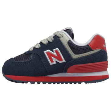 【送料無料◎クーポン対象】【海外限定】 ニューバランス 【ベビー・キッズ（11.0-16.0cm）】 New Balance 574 Classic（Navy/Red） スニーカー 子供靴 出産祝い