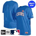 【送料無料】 MLB公式 メジャーリーグオフィシャル メンズ Tシャツ 半袖トップス ニューエラ New Era 今永昇太 鈴木誠也 シカゴ・カブス Chicago Cubs Throwback Pinstripe T-Shirt(4)