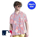 【送料無料】 MLB公式 メジャーリーグオフィシャル メンズ ポロシャツ 襟付きシャツ アロハシャツ ゴルフウェア 半袖トップス Margaritavilleダルビッシュ有 サンディエゴ・パドレス San Diego Padres Palm Shade Party Button-Up Shirt