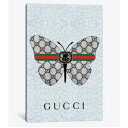 【送料無料+割引クーポン】 お洒落なオマージュアート Gucci Logo Butterfly グッチ GUCCI キャンバスアート 絵画 インテリア 模様替え 引越し祝い 新築祝い 開店祝い ギフト プレゼント