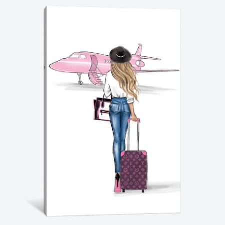 ̵+ݥ ޯʥޡ奢 Pink Airplane Blonde Girl 륤ȥ Louis Vui...