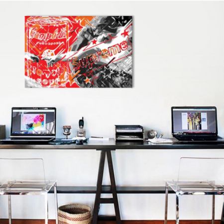 【送料無料】 お洒落なオマージュアート Sistine Campbells シュプリーム Supreme キャンバスアート 絵画 インテリア 模様替え 引越し祝い 新築祝い 開店祝い ギフト プレゼント 2