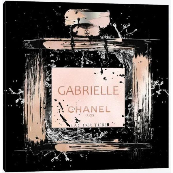 【送料無料+割引クーポン】 米国発のお洒落なブランドオマージュアート GABRIELLE Eau Couture Abstract Perfume Bottle シャネル CHANEL キャンバスアート 絵画 インテリア 模様替え