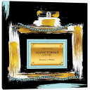 【送料無料 割引クーポン】 米国発のお洒落なブランドオマージュアート Gianni Couture Perfume Bottle Soft Blue On Black ヴェルサーチ VERSACE キャンバスアート 絵画 インテリア