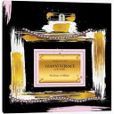 【送料無料 割引クーポン】 米国発のお洒落なブランドオマージュアート Gianni Couture Perfume Bottle Pink On Black ヴェルサーチ VERSACE キャンバスアート 絵画 インテリア