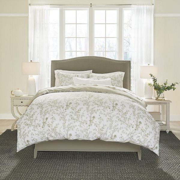 【送料無料】【ダブル・クイーン】 ローラアシュレイ Laura Ashley Lindy 掛け布団カバー3点セット（Green） 枕カバー 花柄掛けふとんカバー デュベットカバー 寝具 模様替え Duvet Cover us-kidswear-10116696 USキッズウェア楽天市場店 サンプル画像2