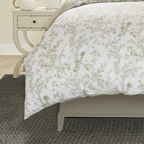 【送料無料】【ダブル・クイーン】 ローラアシュレイ Laura Ashley Lindy 掛け布団カバー3点セット（Green） 枕カバー 花柄掛けふとんカバー デュベットカバー 寝具 模様替え Duvet Cover us-kidswear-10116696 USキッズウェア楽天市場店 サンプル画像3