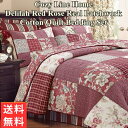 【送料無料】 Cozy Line Home コージーライン ホーム Delilahリバーシブルベッドキルトセット パッチワーク花柄ベッドカバー ベットカバー ベットキルト 枕カバー 寝具 布団カバー