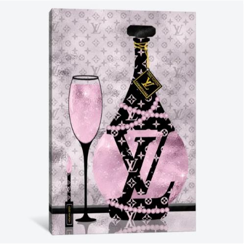 【送料無料】 米国発のお洒落なブランドオマージュアート Late Nights With Louis III ヴィトン Vuitton キャンバスアート 絵画 インテリア 模様替え 引越し祝い 新築祝い 待合室 会議室