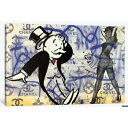 【送料無料】 米国発のお洒落なブランドオマージュアート Bettie Page Disaster with Monopoly Man and Casper Th...