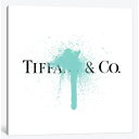 【送料無料+割引クーポン】 米国発のお洒落なブランドオマージュアート Tiffany & Co Luxury Paint Drip ティファニー Tiffany キャンバス 絵画 インテリア 模様替え 引越し祝い 待合室 会議室