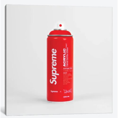 【送料無料+割引クーポン】 米国発のお洒落なブランドオマージュアート Brandalism Supreme Spray Paint Can シュプリーム Supreme キャンバスアート 絵画 インテリア 模様替え 引越し祝い 新…