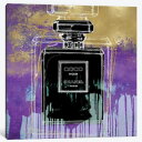 【送料無料】 米国発のお洒落なブランドオマージュアート Noir On Purple シャネル CHANEL キャンバスアート 絵画 インテリア 模様替え 引越し祝い 新築祝い 待合室 会議室