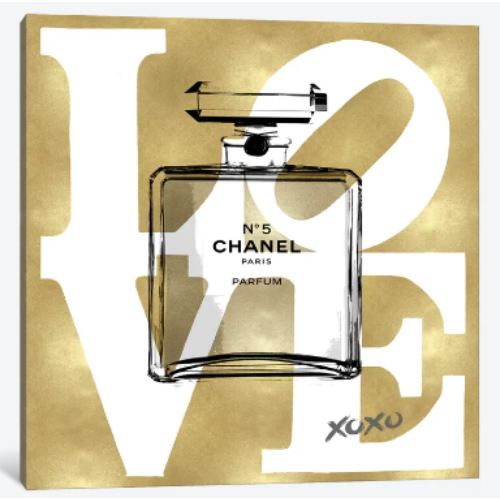 【送料無料+割引クーポン】 米国発のお洒落なブランドオマージュアート Love Perfume シャネル CHANEL キャンバスアート 絵画 インテリア 模様替え 引越し祝い 新築祝い 待合室 会議室