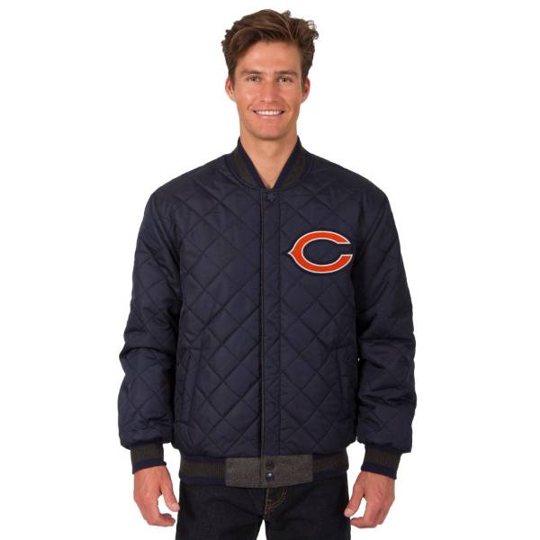 【送料無料】 NFL公式 メンズ アウター スタジャン バーシティジャケット ジャンパー アメフト シカゴ・ベアーズ Chicago Bears Wool & Leather Reversible Jacket