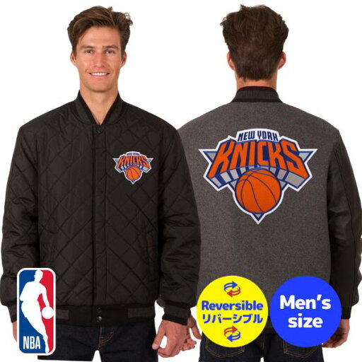【送料無料】 NBA公式 メンズ スタジャン バーシティジャケット アウター ジャンパー ニューヨーク・ニックス New York Knicks Wool & Leather Reversible Jacket 【送料無料】 NBA公式 メンズ スタジャン バーシティジャケット アウター ジャンパー ニューヨーク・ニックス New York Knicks Wool & Leather Reversible Jacket