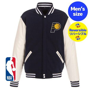 【送料無料】 NBA公式 メンズ スタジャン バーシティジャケット アウター ジャンパー インディアナ・ペイサーズ Indiana Pacers Reversible Fleece Jacket