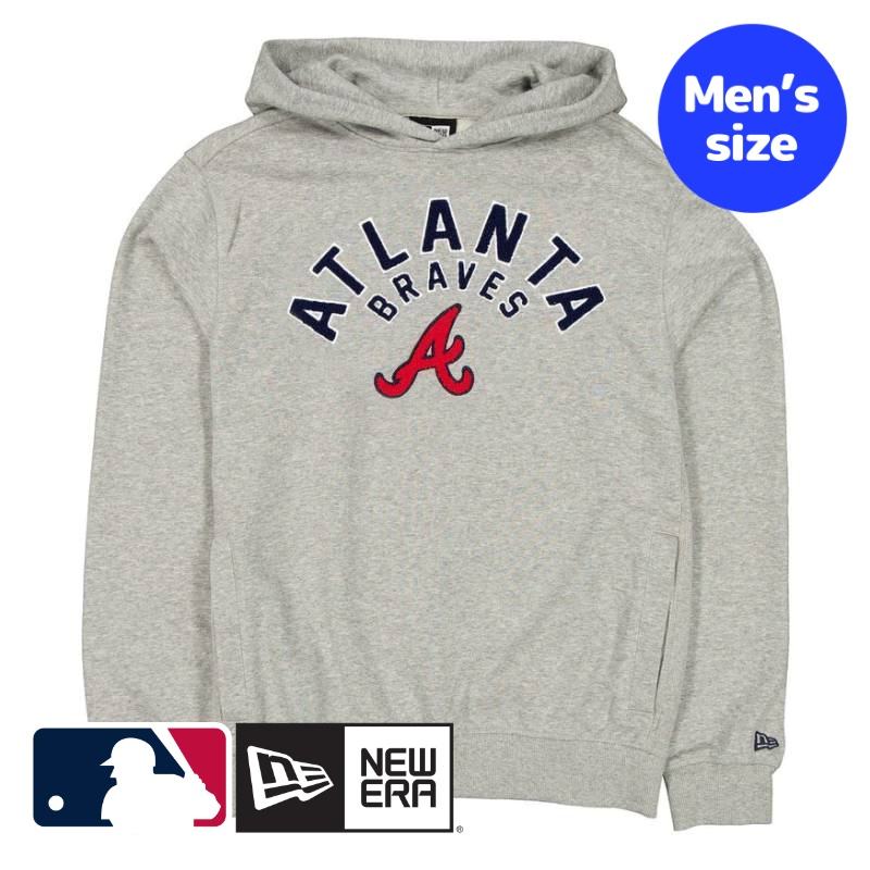  MLB公式 メンズ パーカー トレーナー 長袖トップス ニューエラ New Era アトランタ・ブレーブス New Era Atlanta Braves Sport Night Heather Gray Hoodie