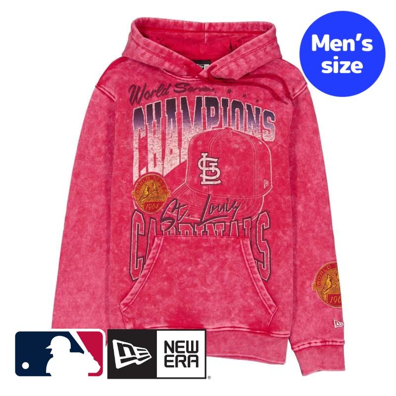 Rakuten - 【送料無料】 MLB公式 メンズ パーカー トレーナー 長袖トップス ニューエラ New Era セントルイス・カージナルス カーディナルス ヌートバー New Era St. Louis Cardinals Sport Classics Washed Hoodie