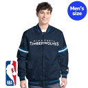 【送料無料】 NBA公式 オフィシャルアイテム Starter スターター メンズ スタジャン アウター ジャケット バーシティジャケット ジャンパー ミルウォーキー・バックス Minnesota Timberwolves Scout Full Snap Varsity Jacket(4)