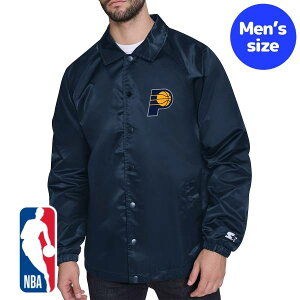 【送料無料】 NBA公式 オフィシャルアイテム Starter スターター メンズ ウィンドブレーカー ナイロンジャケット アウター ジャンパー インディアナ・ペイサーズ Indiana Pacers Retro Logo Raglan Coaches Full-Snap Jacket