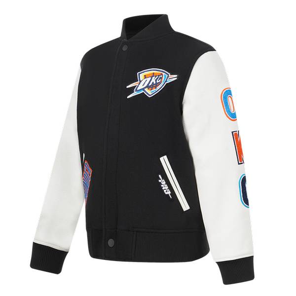 【送料無料】 NBA公式 キッズ用アウター 子供用スタジャン ユースサイズジャケット バーシティジャケット プロスタンダード Pro Standard オクラホマシティ・サンダー SGA シェイ OKLAHOMA CITY THUNDER CLASSIC BOYS WOOL VARSITY JACKET