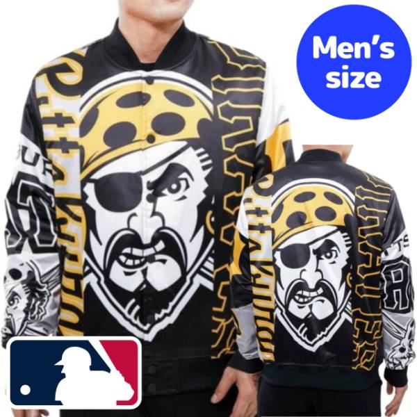 y+N[|z MLBItBV Y AE^[WPbg TeWPbg X^W sbco[OEpC[c PITTSBURGH PIRATES MASHUP SATIN JACKET