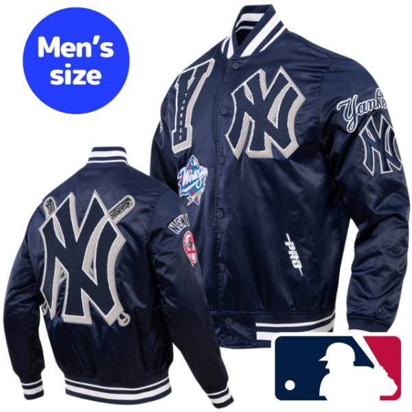 ̵+ݥ MLBե  㥱å ƥ󥸥㥱å  ˥塼衼󥭡 NEW YORK YANKEES MASHUP LOGO SATIN JACKET