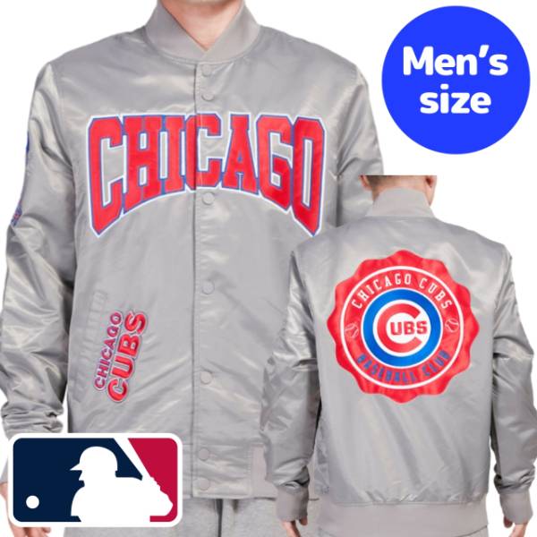 y+N[|z MLBItBV Y AE^[WPbg TeWPbg X^W VJSEJuX ؐ i CHICAGO CUBS CREST EMBLEM SATIN JACKET